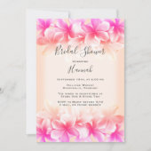 Schönes hawaiianisches Blume Brautparty Einladung (Vorderseite)