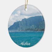 Schönes hawaiianisches Weihnachten Keramik Ornament (Links)