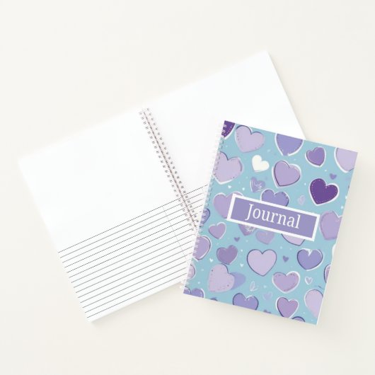 Schönes Heart Journal-Notebook Notizblock (Innenseite)