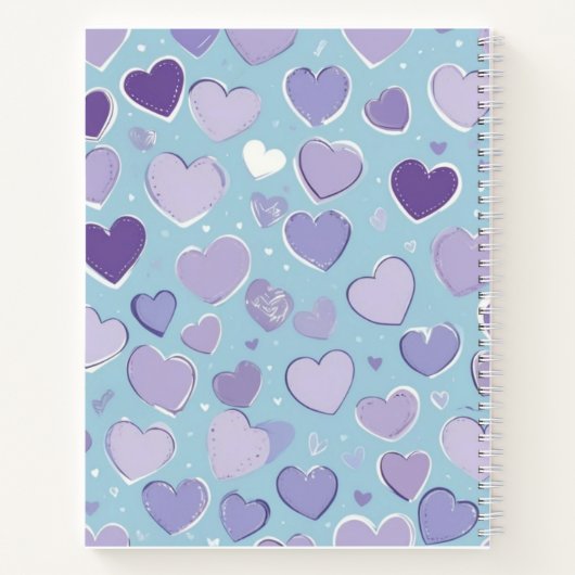 Schönes Heart Journal-Notebook Notizblock (Rückseite)