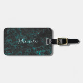 Schönes hellblau gepäckanhänger (Vorderseite horizontal)