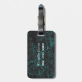 Schönes hellblau gepäckanhänger (Rückseite vertikal)