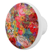 Schönes, helles, Abstraktes Blumenmuster Keramikknauf (Rechts)