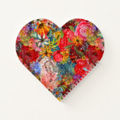 Schönes, helles, Abstraktes Blumenmuster Notizblock (Rückseite)