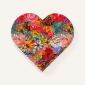 Schönes, helles, Abstraktes Blumenmuster Notizblock (Vorderseite)