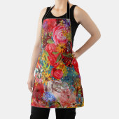 Schönes, helles, Abstraktes Blumenmuster Schürze (InSitu)