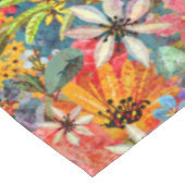 Schönes, helles, Abstraktes Blumenmuster Tischdecke (Schrägansicht)