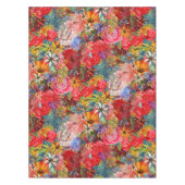 Schönes, helles, Abstraktes Blumenmuster Tischdecke (Vorderseite)