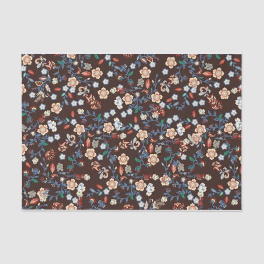 Schönes, helles Blumenpapier Seidenpapier (Vorderseite)