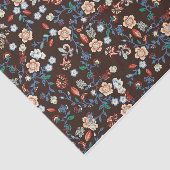 Schönes, helles Blumenpapier Seidenpapier (Ausschnitt)