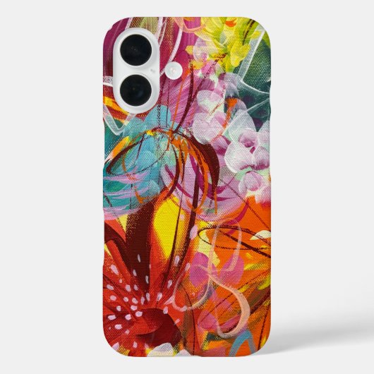 Schönes helles florales iPhone Case 1 (Rückseite)