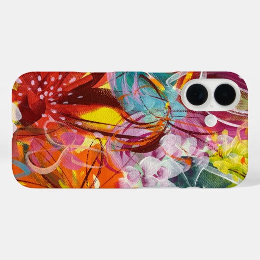 Schönes helles florales iPhone Case 1 (Rückseite (Horizontal))