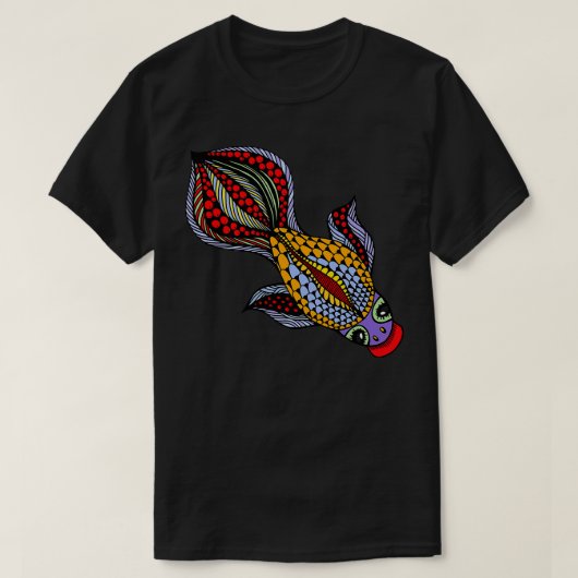 schönes, helles Goldfischdesign T-Shirt (Design vorne)