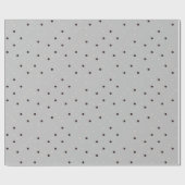 Schönes helles Grau mit Punkten Geschenkpapier (Flach)