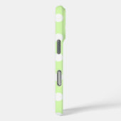 Schönes helles Grün mit großen weißen Polka-Punkte Case-Mate iPhone Hülle (Rückseite / Rechts)