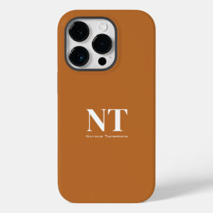 Schönes helles Karamelll mit modernem weißem Text Case-Mate iPhone 14 Pro Hülle