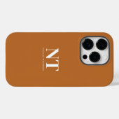 Schönes helles Karamelll mit modernem weißem Text Case-Mate iPhone Hülle (Rückseite (Horizontal))