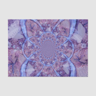 Schönes helles, psychedelisches lila Kaleidoskop Seidenpapier
