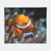Schönes, hellgelbes Meeresfisch-Unterwasserbild Fleecedecke (Vorderseite (Horizontal))
