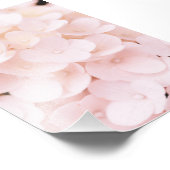 Schönes hellrosa Blume Petals florales Poster (Ecke)