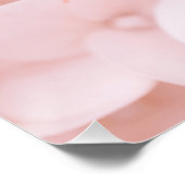 Schönes hellrosa Blume Petals florales Poster (Ecke)