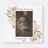 Schönes Herbst-Erntedank-Foto Magnet (Vorne)