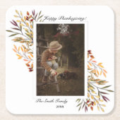 Schönes Herbst-Erntedank-Foto Rechteckiger Pappuntersetzer (Vorderseite)