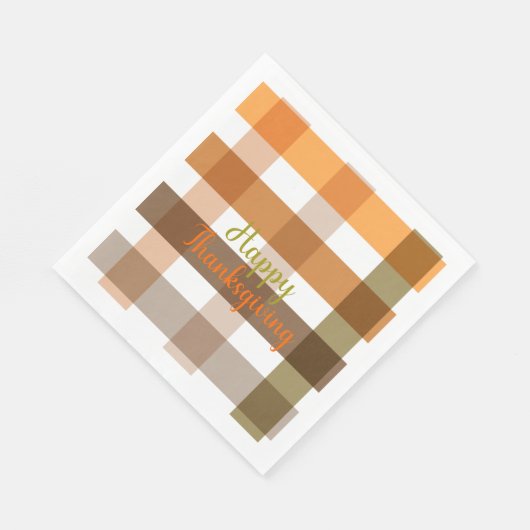 Schönes Herbst nahtloses Muster glücklich Erntedan Serviette (Ecke)