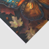 Schönes Herbst-Schmetterlingspapier Seidenpapier (Ausschnitt)