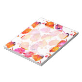 Schönes Herbstblatt mit Aquarellfarbe Notizblock (Rotiert)