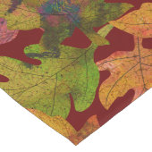 Schönes Herbstlaub Muster Großer Tischläufer (Ecke)