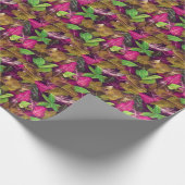 Schönes Herbstlaub-Muster im Herbst Geschenkpapier (Ecke)