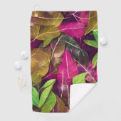 Schönes Herbstlaub-Muster im Herbst Golfhandtuch (Insitu)