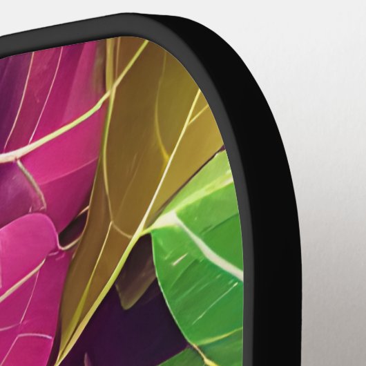 Schönes Herbstlaub-Muster im Herbst Pickleball Schläger (Linke Seite)