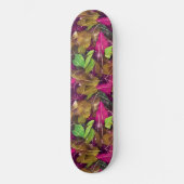 Schönes Herbstlaub-Muster im Herbst Skateboard (Vorderseite)