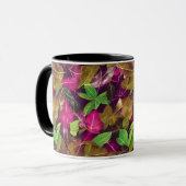Schönes Herbstlaub-Muster im Herbst Tasse (Vorderseite Links)