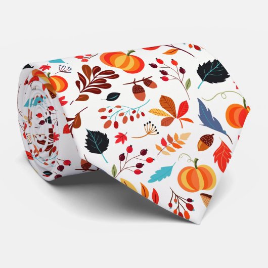 Schönes Herbstmuster 1 Krawatte (Gerollt)