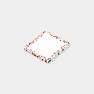 Schönes Herbstmuster 3 Post-it Klebezettel