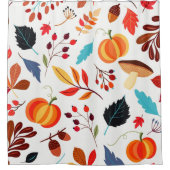 Schönes Herbstmuster Duschvorhang (Vorderseite)