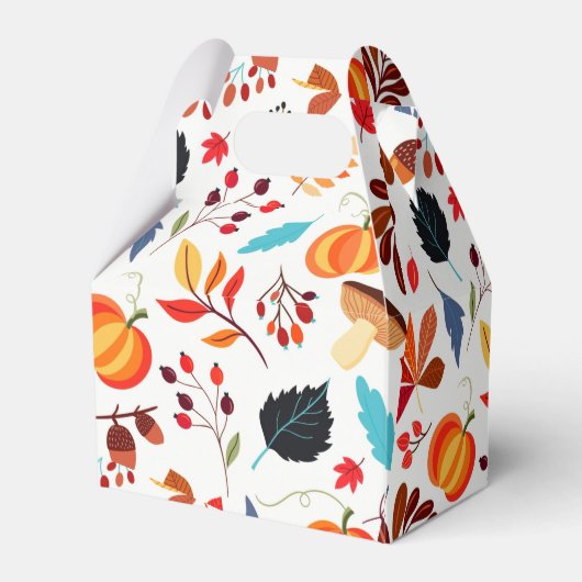 Schönes Herbstmuster - Geschenkschachtel (Rückseite)