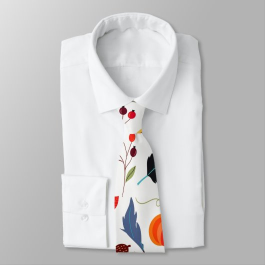 Schönes Herbstmuster Krawatte (Gebunden)