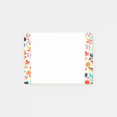 Schönes Herbstmuster - Post-it Klebezettel (Vorderseite)