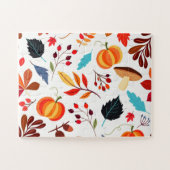Schönes Herbstmuster Puzzle (Horizontal)