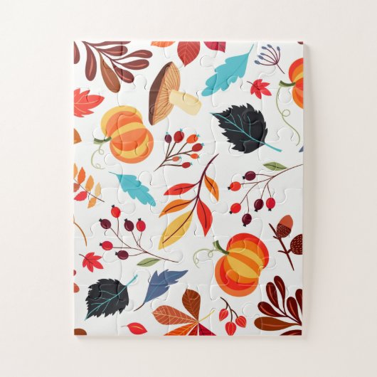 Schönes Herbstmuster Puzzle (Vertikal)