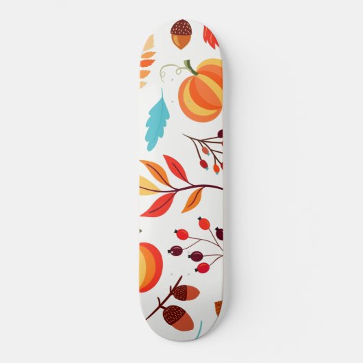 Schönes Herbstmuster Skateboard (Vorderseite)