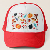 Schönes Herbstmuster Truckerkappe (Vorderseite)