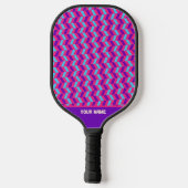 Schönes Herringbone Gym Pink Pickleball Paddle (Rückseite)