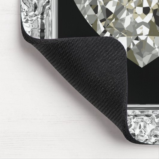 Schönes Herz der Diamanten Mousepad (Ecke)