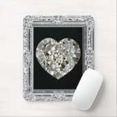 Schönes Herz der Diamanten Mousepad (Mit Mouse)