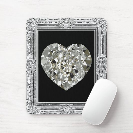 Schönes Herz der Diamanten Mousepad (Mit Mouse)